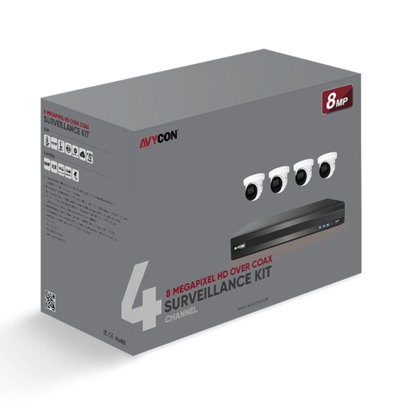 Buy 8MP HD DVR and Turret Cameras with Power Supply Online - ALT Direct Alarm and Video Surveillance